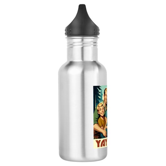 Yay Bugs Camping Funny Edelstahlflasche (Links)