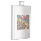 Yay Camping im Regen Flachmann (Rechts)