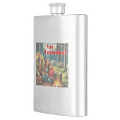 Yay Camping im Regen Flachmann (Links)