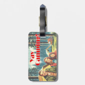 Yay Camping im Regen Gepäckanhänger (Rückseite vertikal)