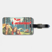 Yay Camping im Regen Gepäckanhänger (Rückseite horizontal)