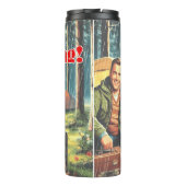 Yay Camping im Regen Thermosbecher (Rückseite)