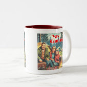 Yay Camping im Regen Zweifarbige Tasse (VorderseiteRechts)