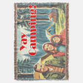 Yay Camping in der Regenbogendecke Decke (Vorderseite Vertikal)