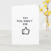 YAY, du hast nicht DIE Karte (Gelbe Blume)