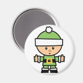 Yay for Color Xmas Character - Elf Magnet (Vorderseite/Rückseite)