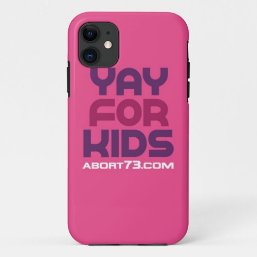Yay für Kinder/Abort73.com Case-Mate iPhone Hülle (Rückseite)