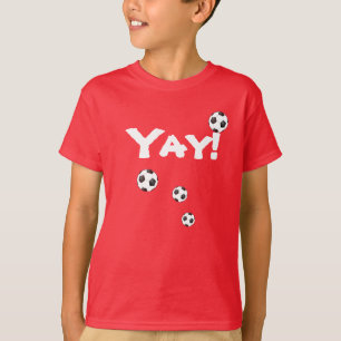 Yay Fußball Fußball Ball Funky T-Shirt