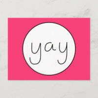 YAY Happy Happy Handwriting Happy Magenta