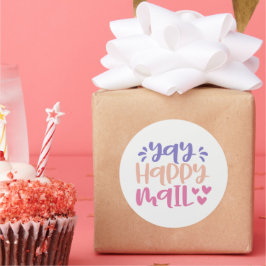 Yay Happy Mail - Aufkleber für kleine Unternehmen