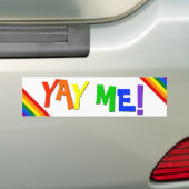 YAY ICH! Gay Pride-Regenbogen-Autoaufkleber Autoaufkleber (Auf Auto)