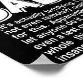 Yay! I'm A New Dad! - Funny Father's Day Joke Gift Poster (Ecke)