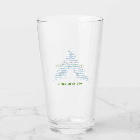 ~$ yay -S bier Glas (Vorderseite)