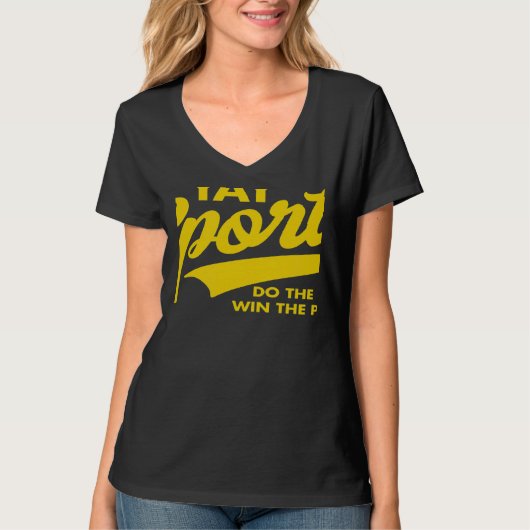 Yay Sports Do the Thing Win Points Swash Yellow T-Shirt (Vorderseite)