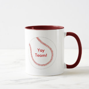 Yay Team, benutzerdefinierte Baseball-Tasse Tasse