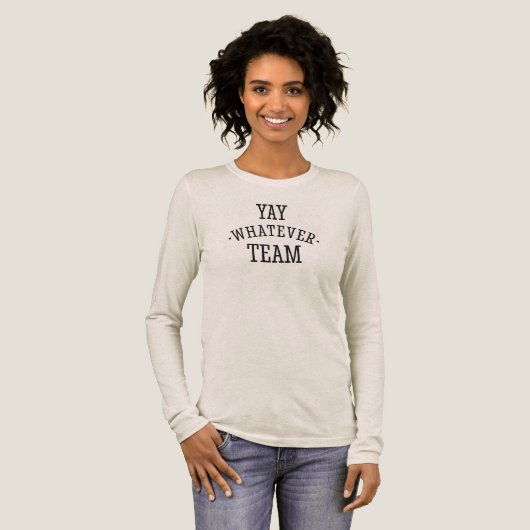 Yay Welches Team Tri-Blend Shirt (Volle Vorderseite)