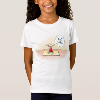 "Yay Yoga!" Das Bella der Mädchen angepasstes T-Shirt
