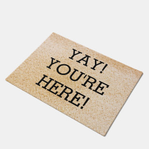 Yay you are here Wedding Newlywed Welcome Fußmatte