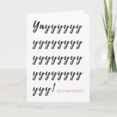 Yay! You're Divorced Card Karte (Vorderseite)