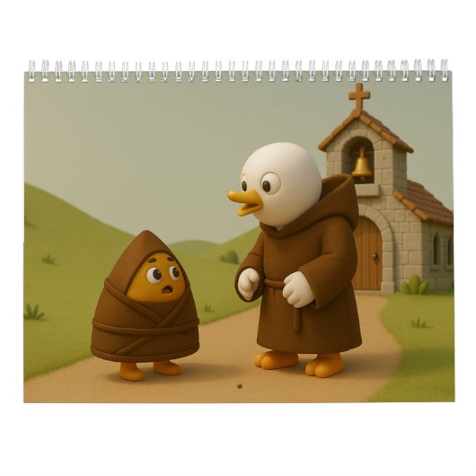 Yaya and Zongzi (sticky rice dumpling) Kalender (Rückseite)