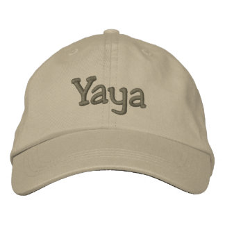 Yaya bestickt Baseball Cap / Hat Khaki Bestickte Kappe