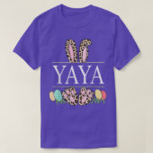 Yaya Bunny Leopard Osterfeier Rabbit Eier T-Shirt (Design vorne)