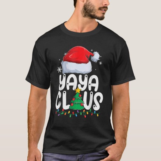 Yaya Claus Matching Group Xmas Weihnachten Weihnac T-Shirt (Vorderseite)