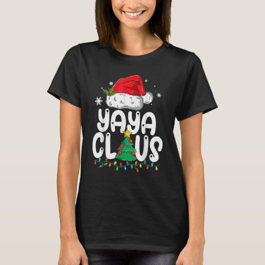 Yaya Claus Matching Group Xmas Weihnachten Weihnac T-Shirt (Vorderseite)