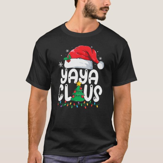 Yaya Claus Matching Group Xmas Weihnachten Weihnac T-Shirt (Vorderseite)