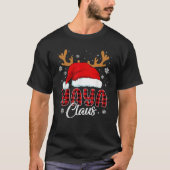Yaya Claus Weihnachtsmannmütze Weihnachten Rotes K T-Shirt (Vorderseite)