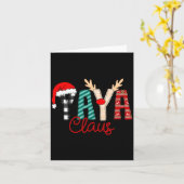 Yaya Claus Xmas Happy New Santa Claus Merry Christ Karte (Gelbe Blume)