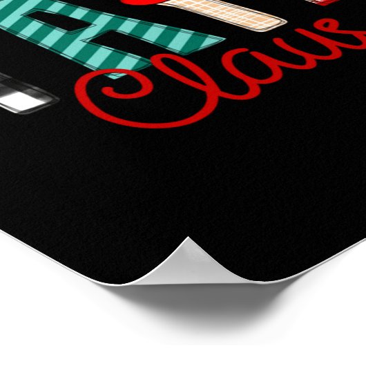 Yaya Claus Xmas Happy New Santa Claus Merry Christ Poster (Ecke)