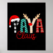 Yaya Claus Xmas Happy New Santa Claus Merry Christ Poster (Vorne)