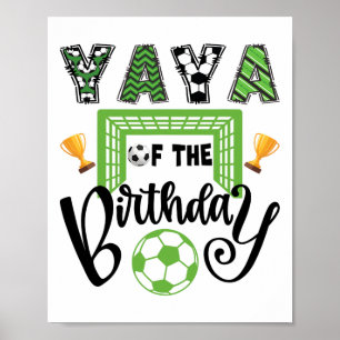 Yaya des Geburtstags-Soccer-Spielers Bday-Party Poster