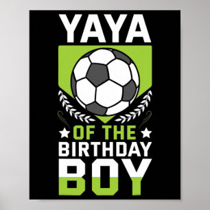 Yaya des Geburtstags-Soccer-Spielers Bday-Team P Poster