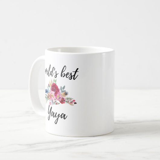 Yaya Griechisch Oma Griechenland Großmutter-Gesche Kaffeetasse (Vorderseite Links)