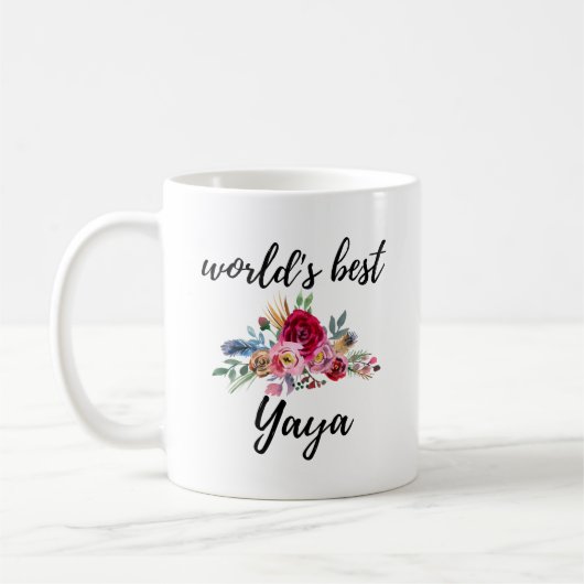 Yaya Griechisch Oma Griechenland Großmutter-Gesche Kaffeetasse (Links)