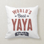 Yaya Kissen<br><div class="desc">Das beste Yaya-Design der Welt. Cooles Geschenk für Großeltern Tag,  Muttertag oder jeden anderen besonderen Tag. Shop Yaya T - Shirt online.</div>