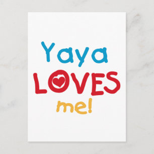 Yaya Lieben Me Hemden und Geschenke Postkarte