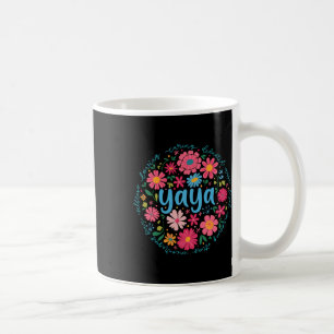 Yaya Mütter Tag für Oma Wildblume Floral Wom Kaffeetasse
