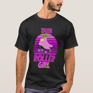 Yaya Of The Birthday Girl Roller Skating Party T-Shirt