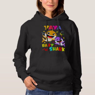 Yaya Shark Yaya Shark Family Mother Day Hoodie