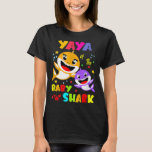 Yaya Shark Yaya Shark Family Mother Day T-Shirt<br><div class="desc">Yaya Shark Yaya Shark Family Mother Day</div>