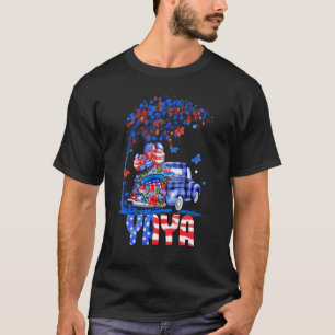 Yaya Truck American Flag Feuerwerk Patriotic 4th O T-Shirt