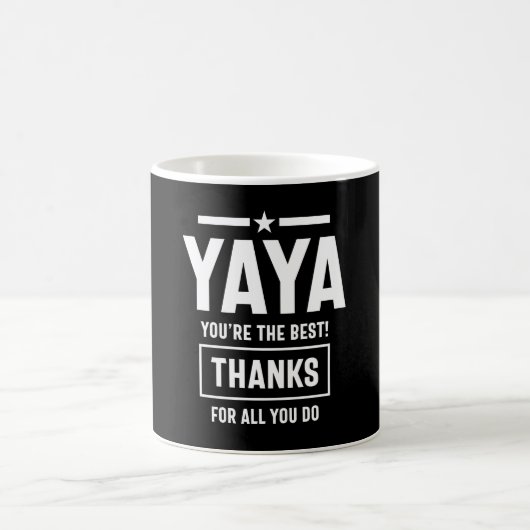Yaya Yaya Yia ist das beste Yia-Yia-Geschenk Kaffeetasse (Mittel)