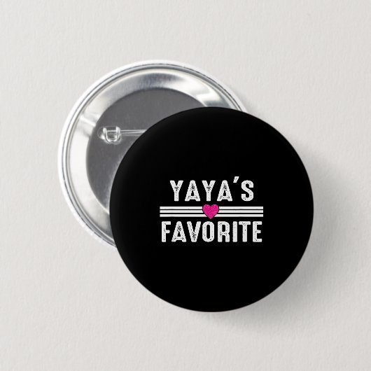 Yaya's Favorite  Button (Vorne & Hinten)