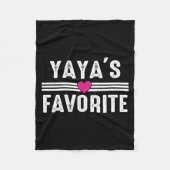 Yaya's Favorite  Fleecedecke (Vorderseite)