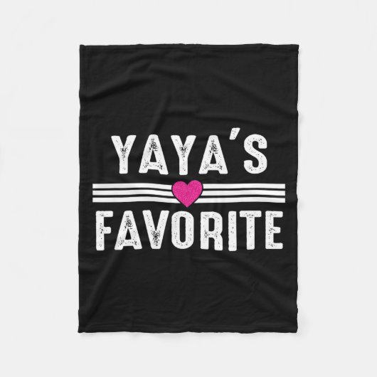 Yaya's Favorite Fleecedecke (Vorderseite)