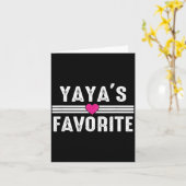 Yaya's Favorite Karte (Gelbe Blume)