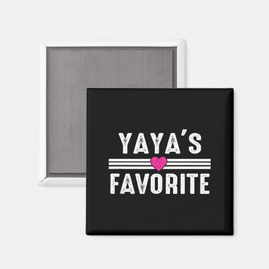 Yaya's Favorite  Magnet (Vorderseite/Rückseite)